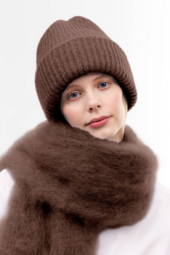 Adalyn beanie, coffee