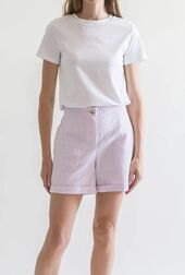 Folded shorts, lilac