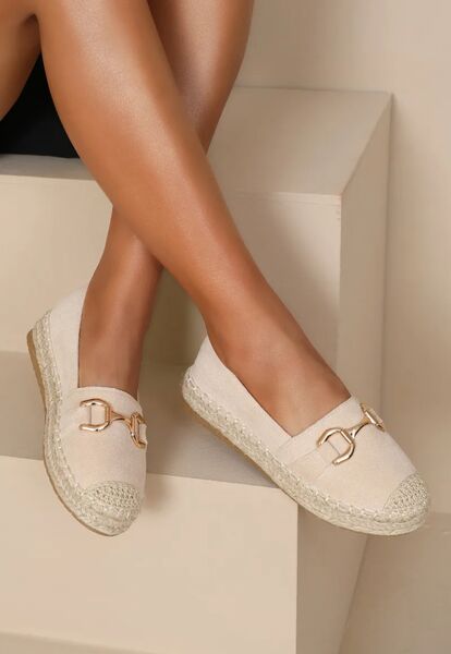 Espadrillo suede, beige