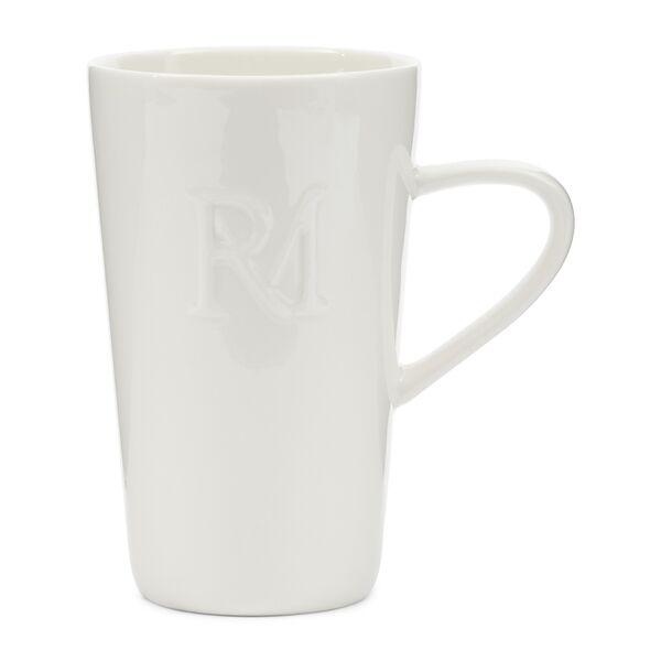 RM monogram tea mug