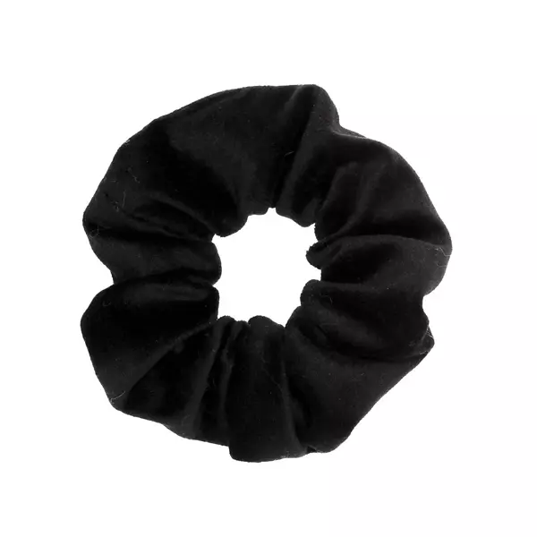 Velvet scrunchie, black