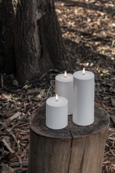 Outdoor led candle 20cm, white