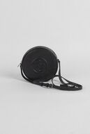 Essen rounded crossbody, black/silver