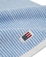 Original towel 30x50, white/blue stripe