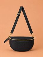 Ruby leather bag, black