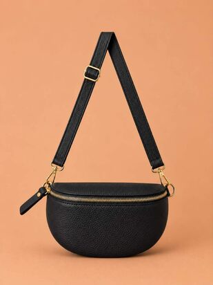Ruby leather bag, black
