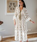 Cato mekko, valkoinen/beige