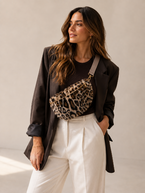 Luna fluffy crossbody bag, leo