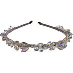 Crystal hair band, taupe