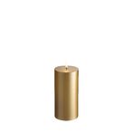 Led pillar candle 15cm, gold