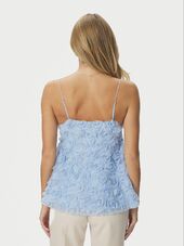 Kenli flower top, Light blue