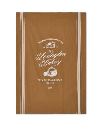 Bakery printed kitchen towel, fudge
