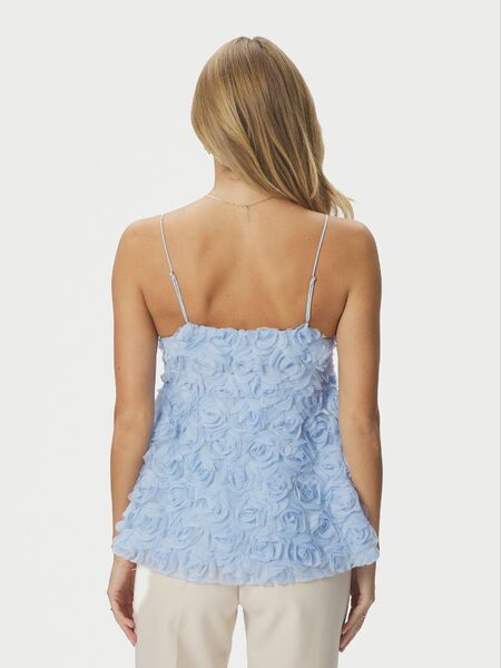 Kenli flower top, Light blue