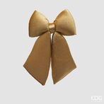 Velvet bow 38x27, gold