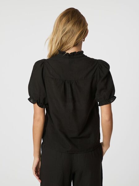 Odesa linen blouse, black