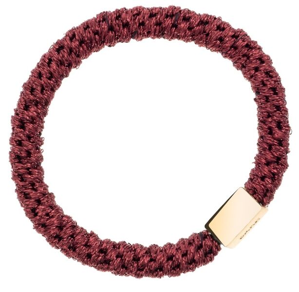 Fat hair ties, maroon