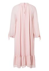 Dress with ruffles, rose