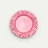 Bubbles plate 28cm, pink