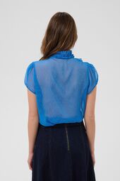 Lilja crinkle shirt, blue