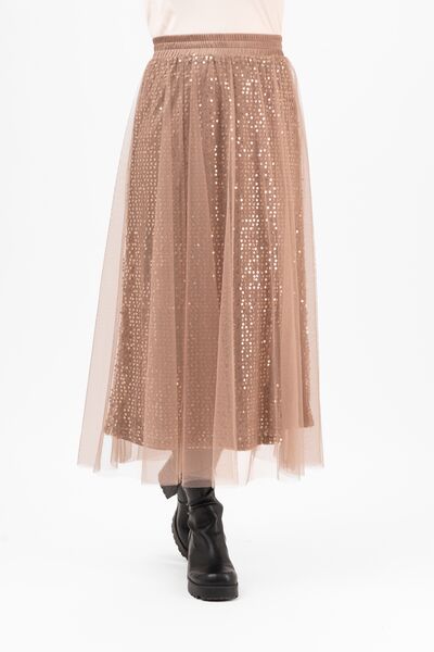 Cherie tulle skirt, toffee brown