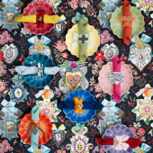 Oyster bowl 24cm, light blue