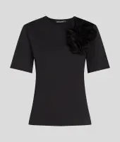 Flower t-shirt, black