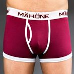 Mähöne boxerit, viininpunainen/valkoinen