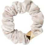 Velvet mini scrunchie, sand