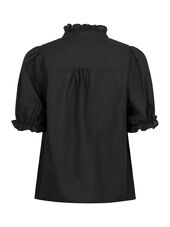 Odesa linen blouse, black