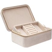 Velvet jewellery box, sand
