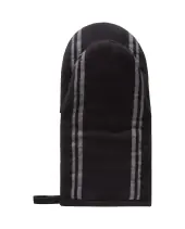 Icons cotton jacquard star mitten, black/white