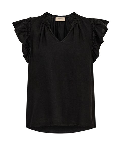 Tea Linen Blouse, Black