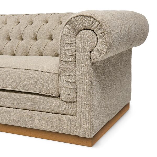 Crescent sofa, Mountain weave, dune sand