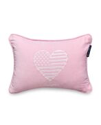Kids organic cotton velvet pillow 30x40, pink
