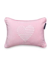 Kids organic cotton velvet pillow 30x40, pink