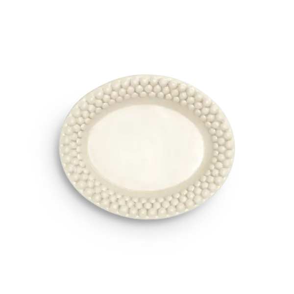 Bubbles plate 20x16cm, sand