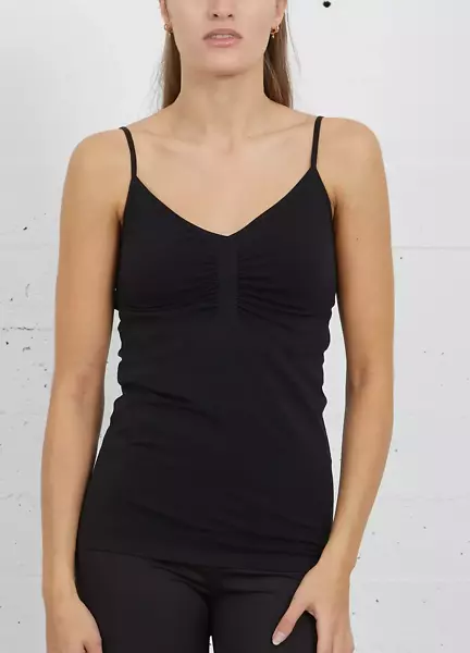 Seamless camisole, black
