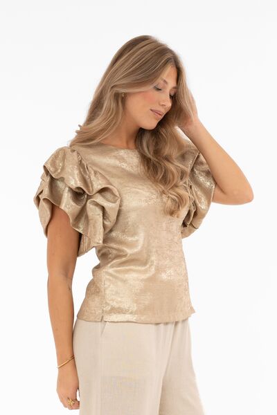 Sephyra blouse, champagne gold