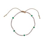Essence aventurine gold anklet
