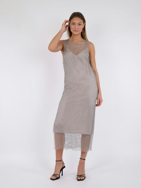 Loreen stone dress, silver