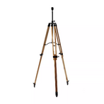 Wooden tripod floor lamp