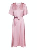 Benita heavy sateen dress, rose