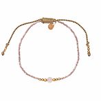 Iris rose quartz gold bracelet