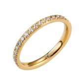 Celine crystal ring, clear gold