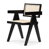 St. Moritz dining armchair, black