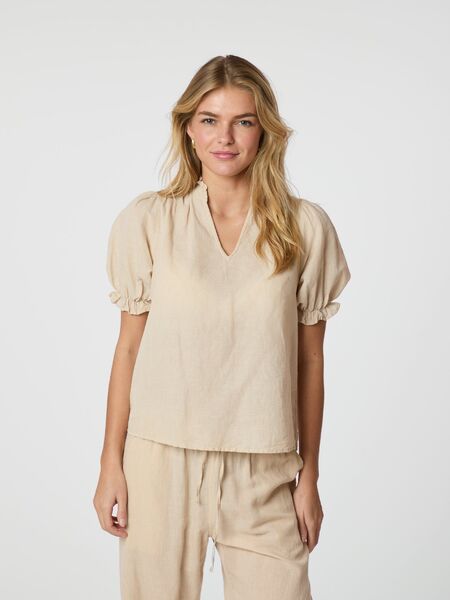 Odesa linen blouse, sand