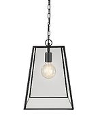 Slim city ceiling lamp, matt black