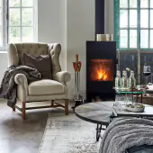 Franklin park wing chair, linen flax