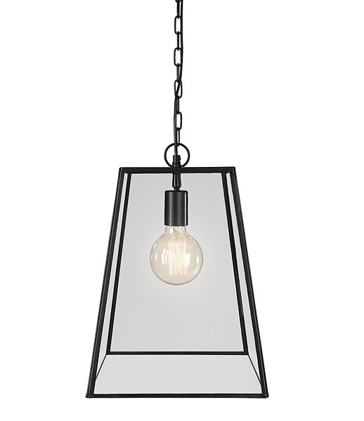 Slim city ceiling lamp, matt black