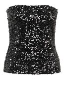 Luxurious tube top, black
